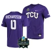 tre richardson tcu horned frogs purplencaa 2023 college world series menbaseball jersey scaled