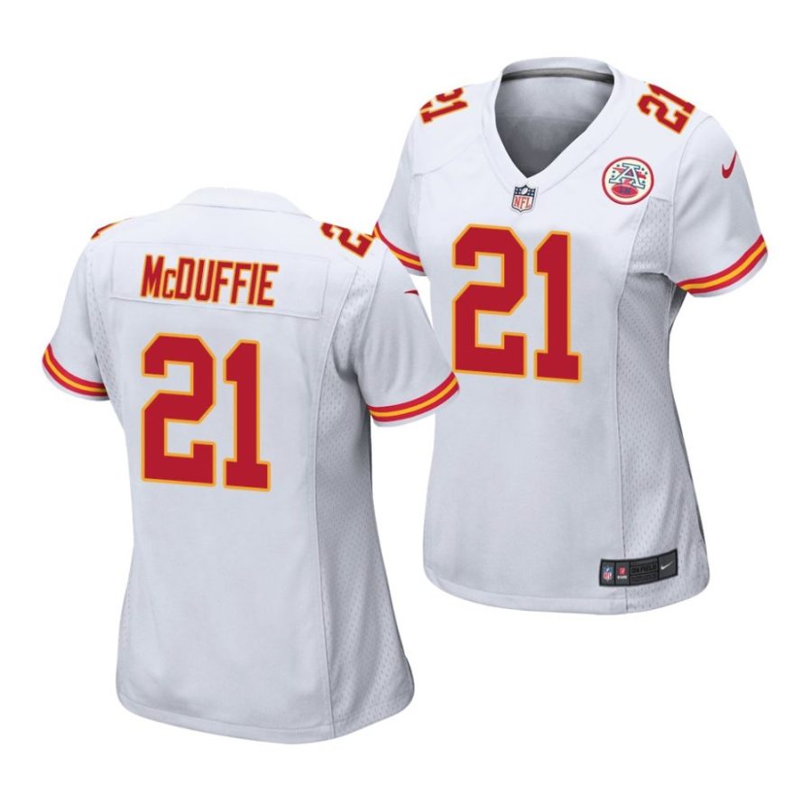 trent mcduffie kansas city chiefs 2022 nfl draft game women white jersey scaled