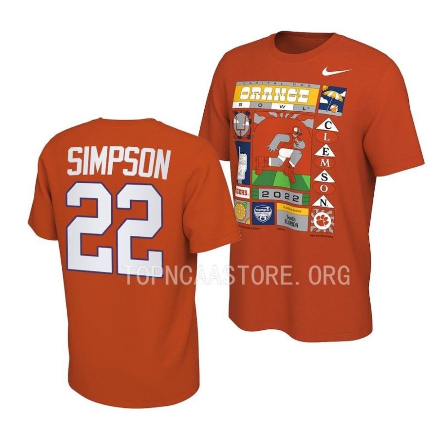 trenton simpson orange 2022 orange bowl illustrated t shirts scaled