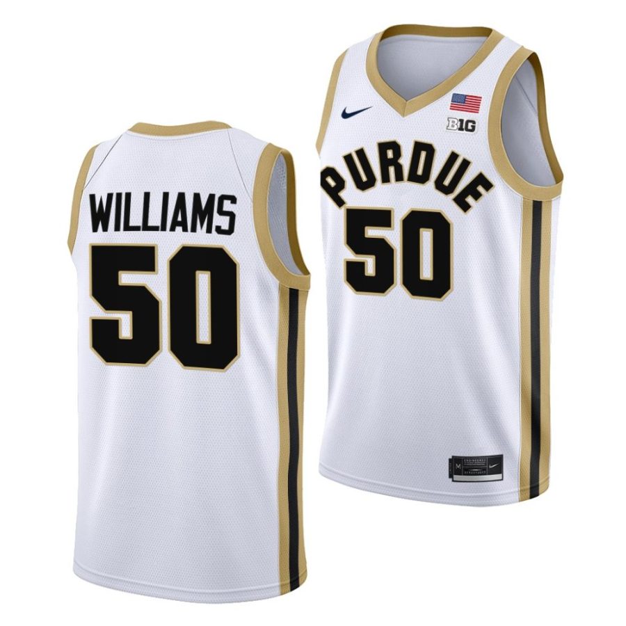trevion williams purdue boilermakers 2022 23college basketball white jersey scaled