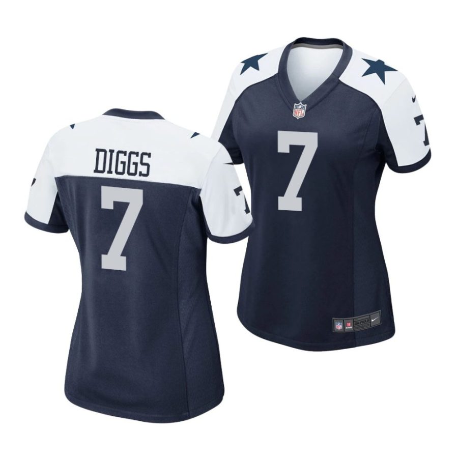 trevon diggs dallas cowboys 2020 nfl draft women's navy jersey scaled