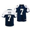 trevon diggs dallas cowboys alternate game youth navy jersey scaled