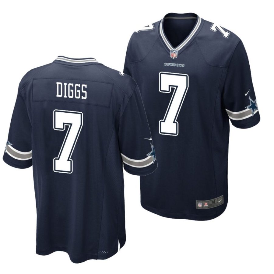 trevon diggs dallas cowboys game men's navy jersey scaled