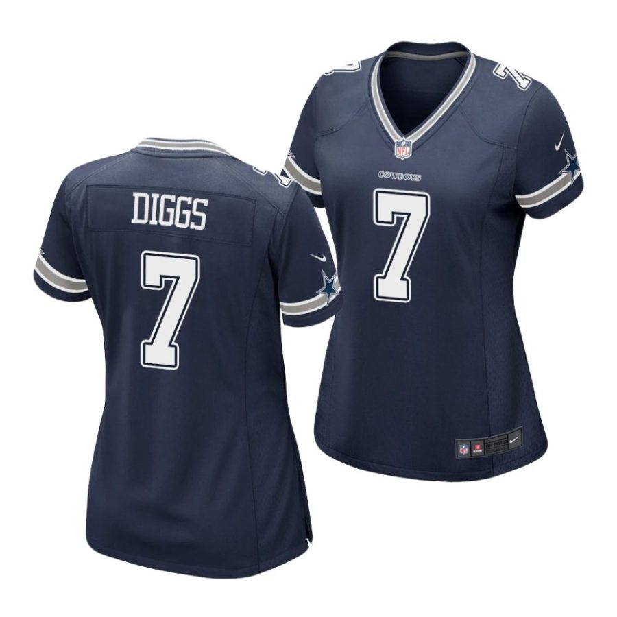 trevon diggs dallas cowboys game women's navy jersey scaled