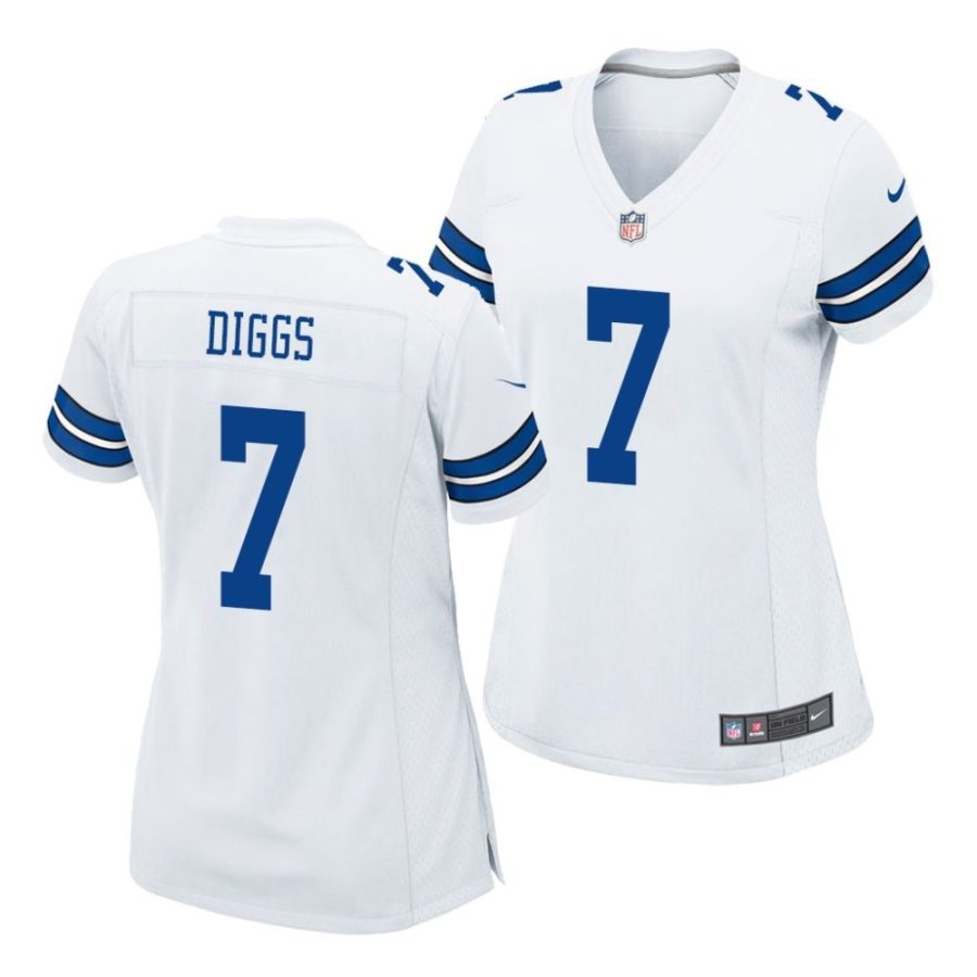 trevon diggs dallas cowboys game women's white jersey scaled