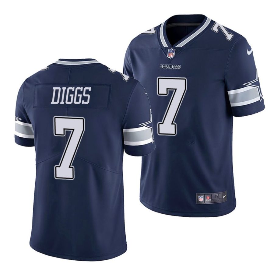 trevon diggs dallas cowboys vapor limited men's navy jersey scaled