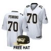 trevor penning new orleans saints 2022 nfl draft game men white jersey scaled