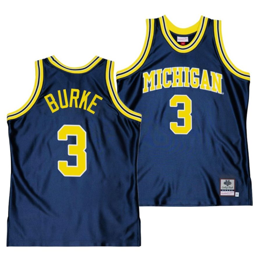 trey burke navy throwback alumni basketball jersey scaled