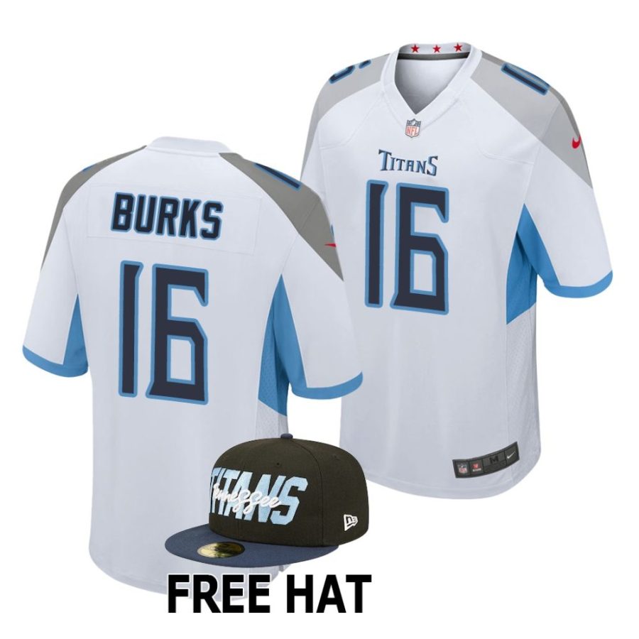 treylon burks tennessee titans 2022 nfl draft game men white jersey scaled