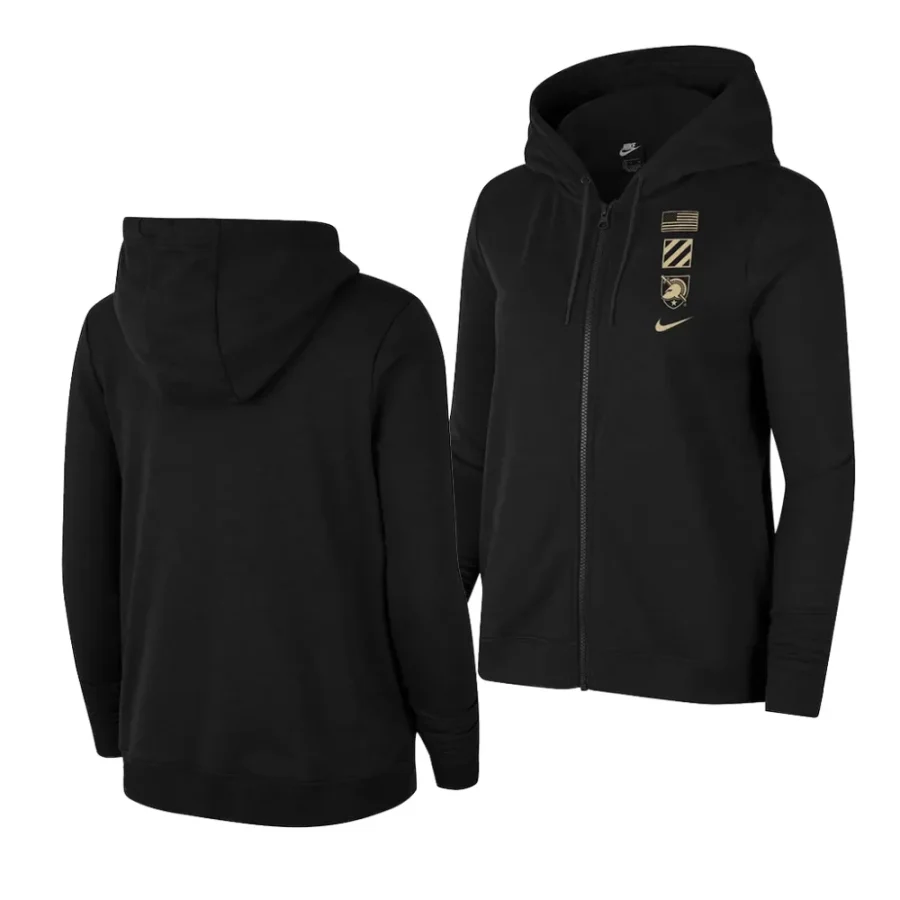 tri blend full zip black 2023 rivalry collection army black knights hoodie scaled