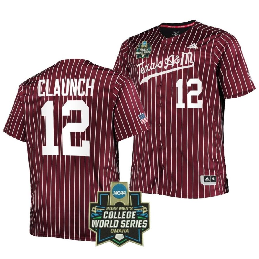 troy claunch texas a&m aggies 2022 college world series menstripes jersey scaled