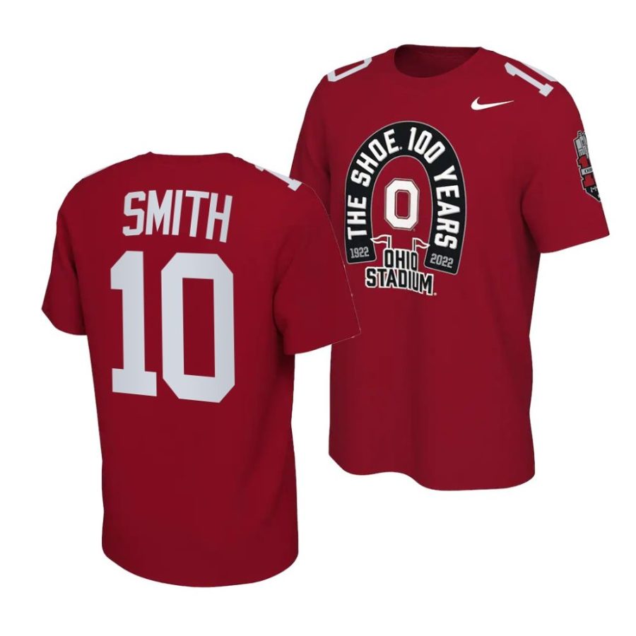 troy smith 1922 2022 the shoe 100th anniversary scarlet shirt scaled