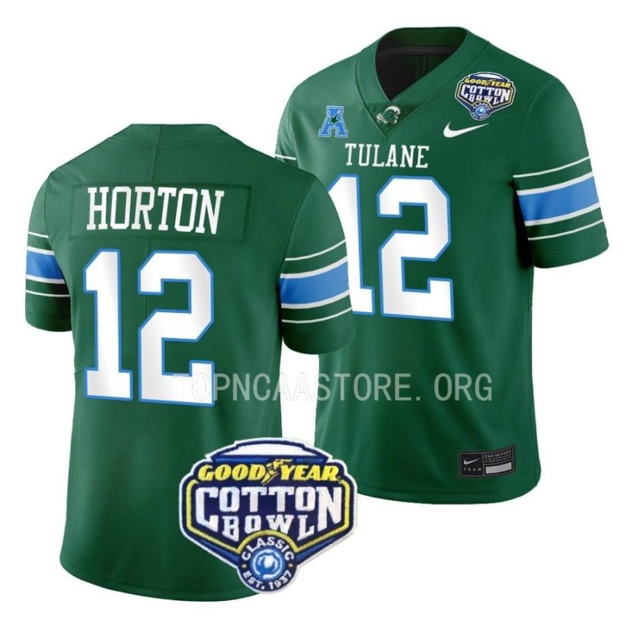 tulane green wave kai horton green 2023 cotton bowl college football playoff jersey scaled