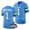 tulane green wave nick anderson blue 2022 acc championship football jersey scaled