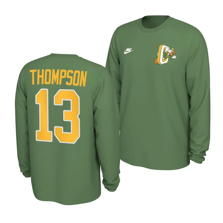 ty thompson long sleeve throwback green t shirts scaled