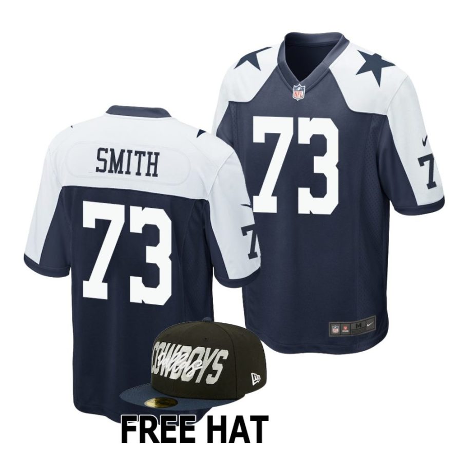 tyler smith dallas cowboys 2022 nfl draft alternate men navy jersey scaled