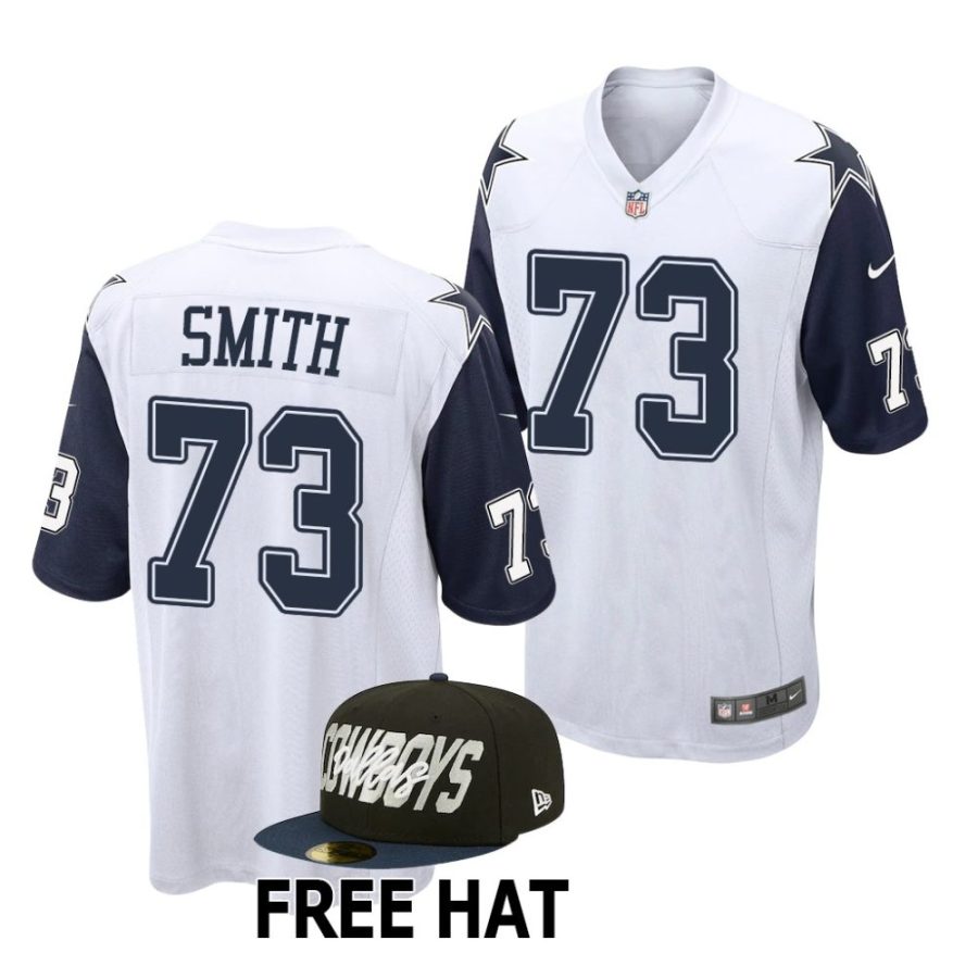 tyler smith dallas cowboys 2022 nfl draft game men white jersey scaled