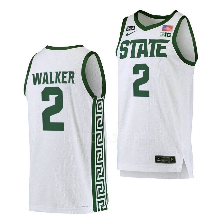 tyson walker michigan state spartans college basketball 2022 23 5.24 honor patch jersey scaled