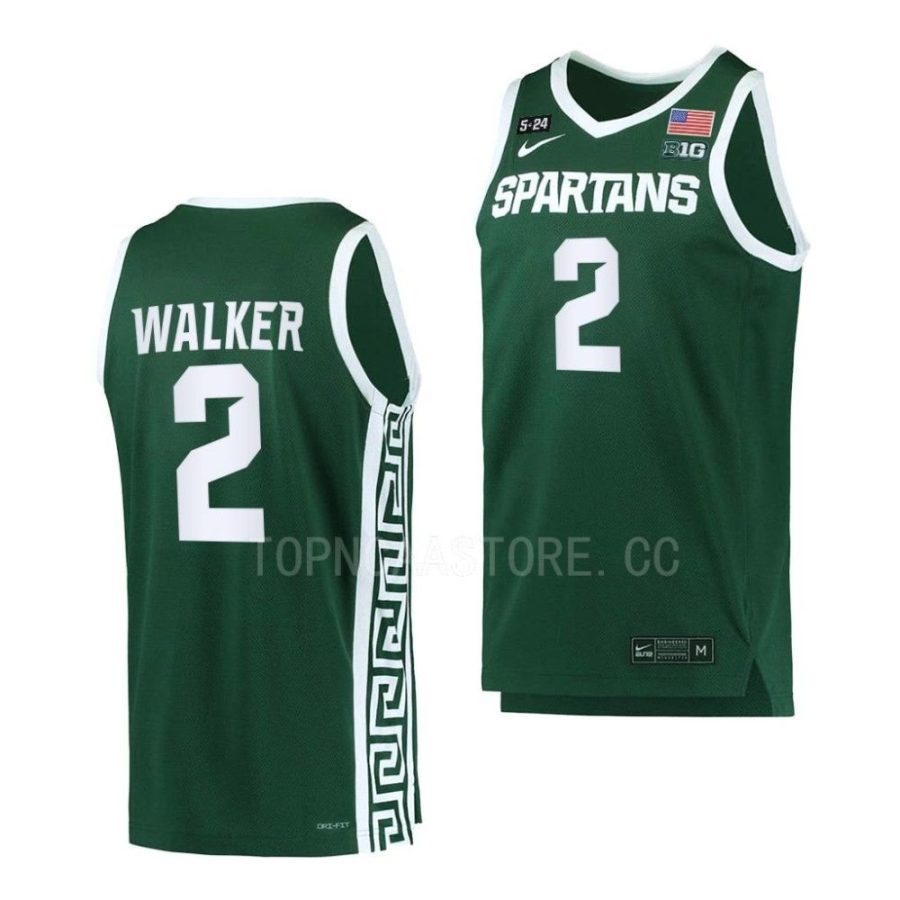 tyson walker michigan state spartans replica basketball 2022 23 5.24 honor patch jersey scaled