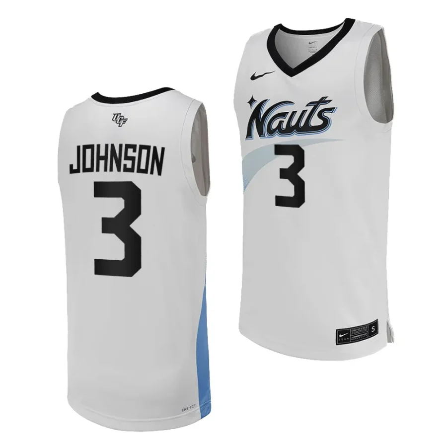 ucf knights darius johnson white replica basketball jersey scaled