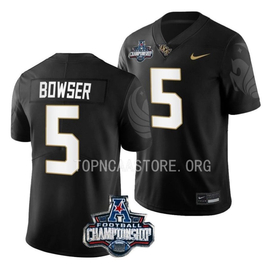 ucf knights isaiah bowser black 2022 acc championship football jersey scaled