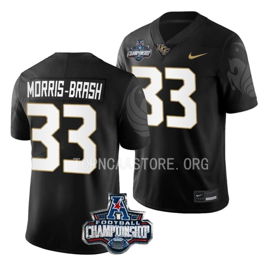 ucf knights tre'mon morris brash black 2022 acc championship football jersey scaled