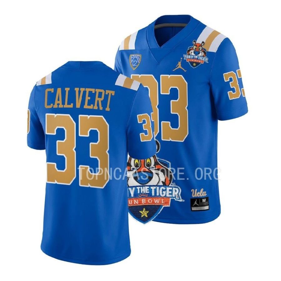 ucla bruins bo calvert blue 2022 tony the tiger sun bowl football jersey scaled