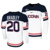 uconn huskies chase bradley 2023 24 college hockey white replica jersey scaled