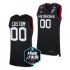 uconn huskies custom 2023 ncaa final four mens basketball black jersey scaled