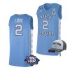 unc carolina basketball caleb love 2022 march madness final four free hat blue jersey scaled