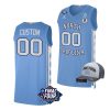 unc carolina basketball custom 2022 march madness final four free hat blue jersey scaled