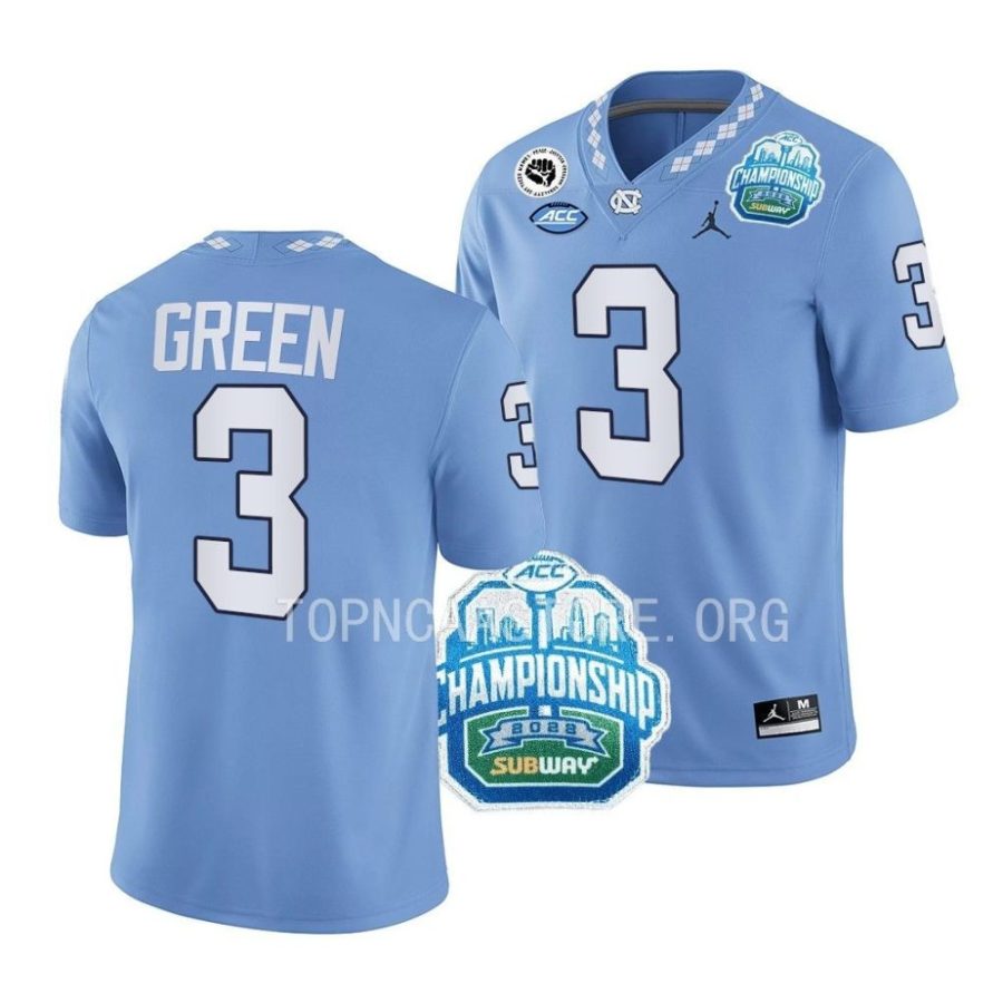 unc tar heels antoine green blue 2022 acc championship college football jersey scaled