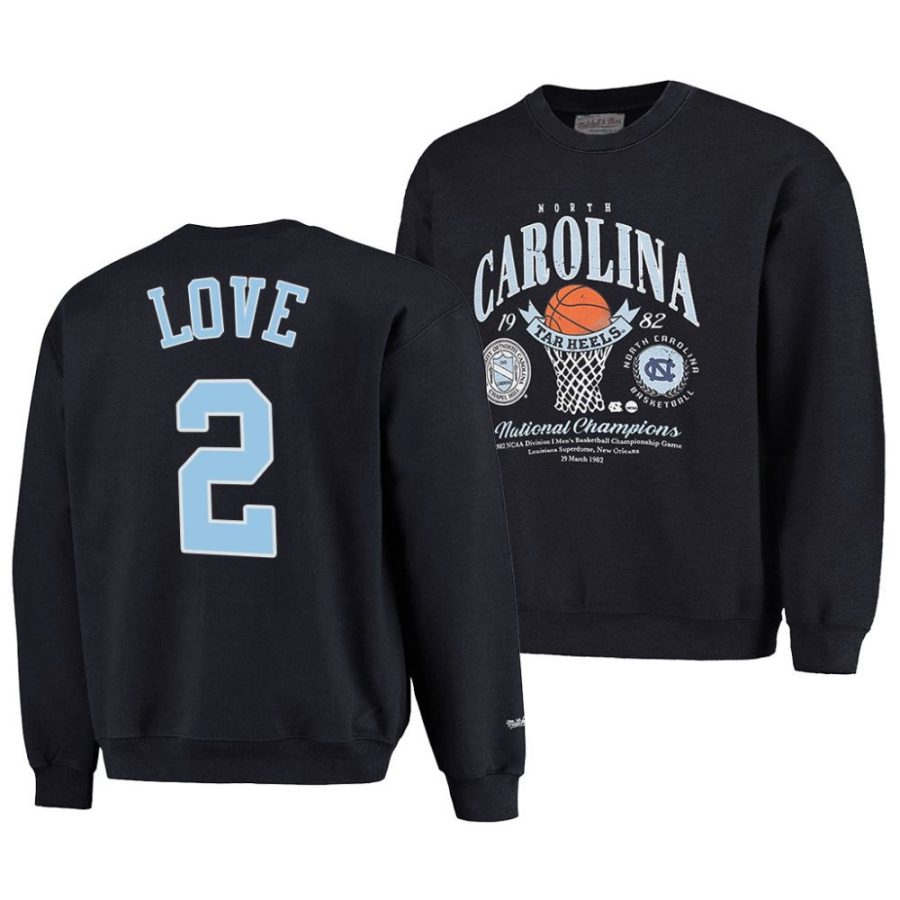 unc tar heels caleb love black ncaa 82 champs premium crew jumpervintage wash sweatshirt scaled