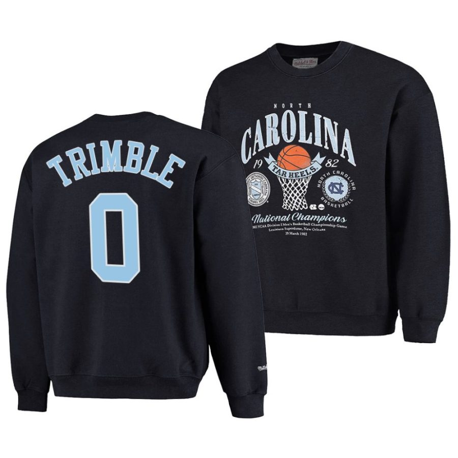 unc tar heels seth trimble black ncaa 82 champs premium crew jumpervintage wash sweatshirt scaled