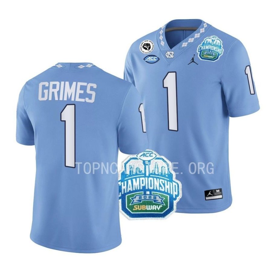 unc tar heels tony grimes blue 2022 acc championship college football jersey scaled