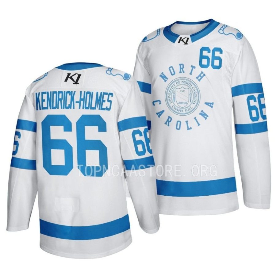 unc tar heels wills kendrick holmes 2023 frozen finley white stadium series jersey scaled