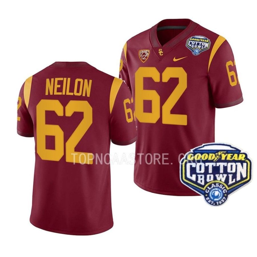 usc trojans brett neilon cardinal 2023 cotton bowl college football jersey scaled