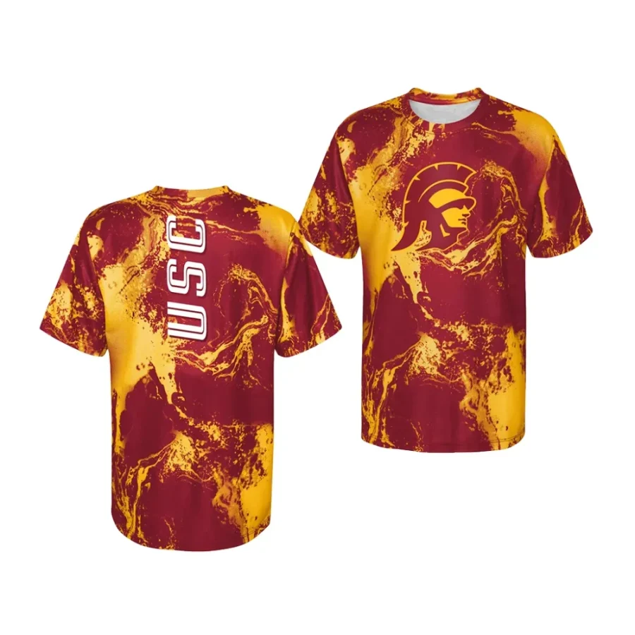 usc trojans cardinal in the mix tie dye youth t shirt scaled