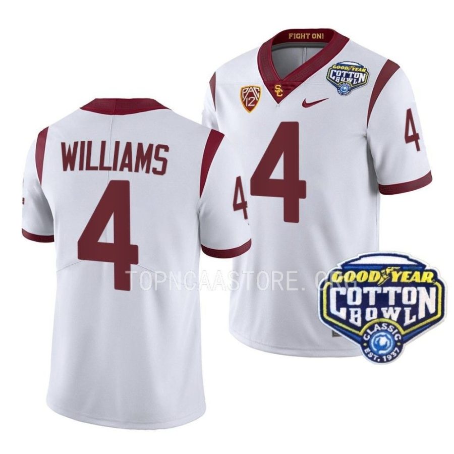 usc trojans mario williams white 2023 cotton bowl college football jersey scaled
