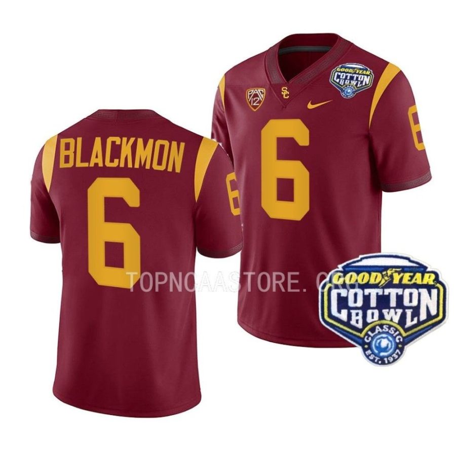 usc trojans mekhi blackmon cardinal 2023 cotton bowl college football jersey scaled