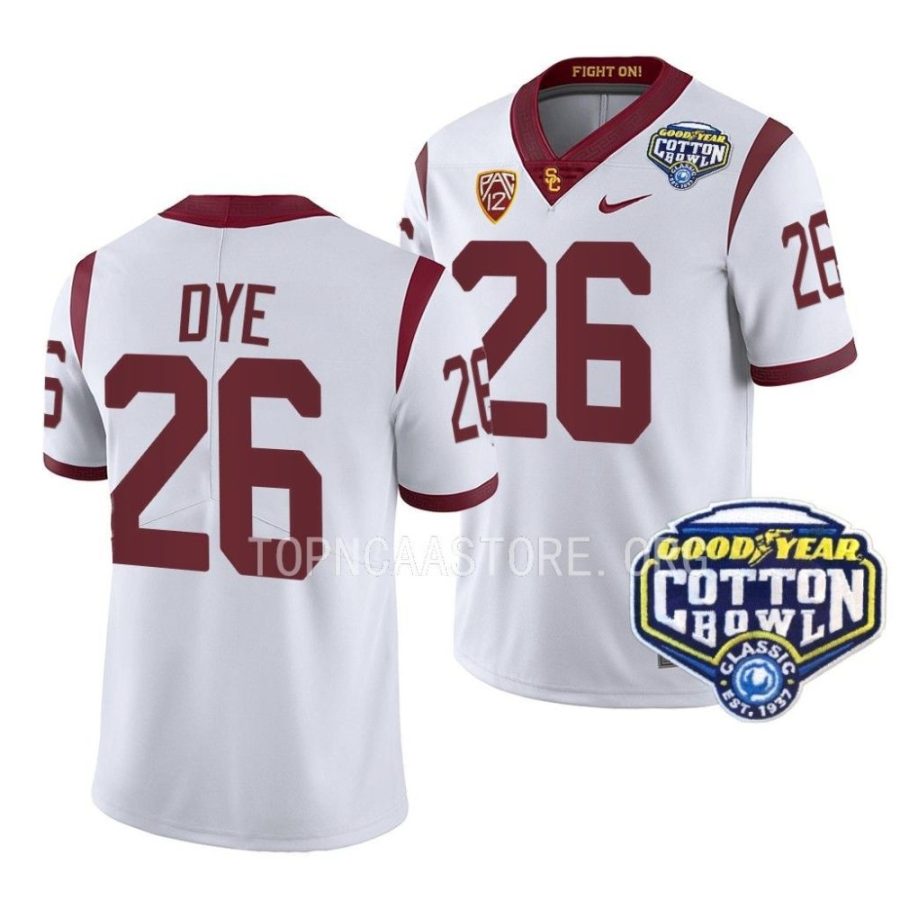 usc trojans travis dye white 2023 cotton bowl college football jersey scaled