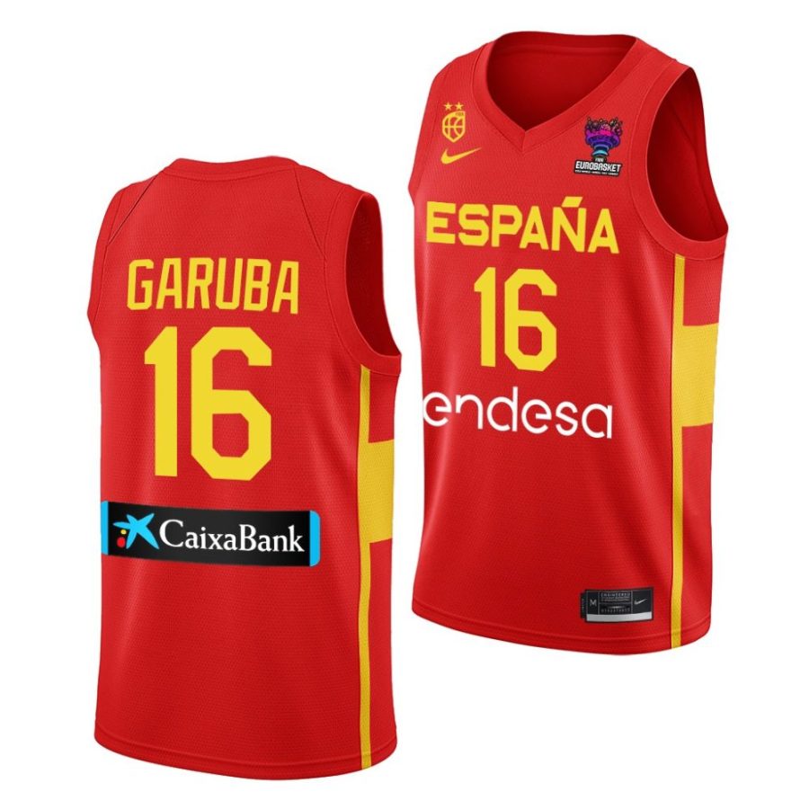 usman garuba spain 2022 fiba eurobasket final red away jersey scaled