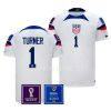 usmnt matt turner white fifa world cup 2022 kit jersey scaled