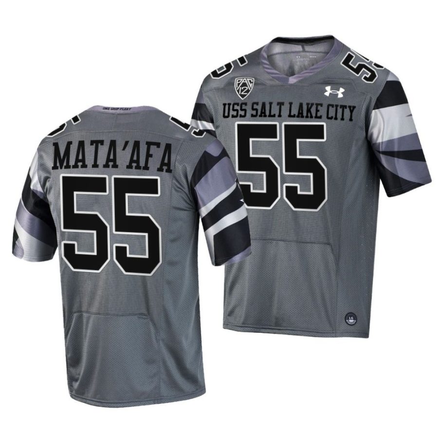 utah utes andrew mata'afa grey uss salt lake city football jersey scaled