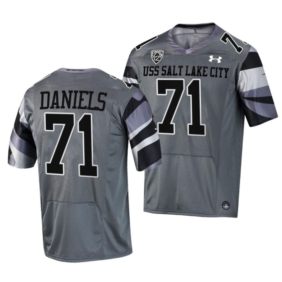 utah utes braeden daniels grey uss salt lake city football jersey scaled