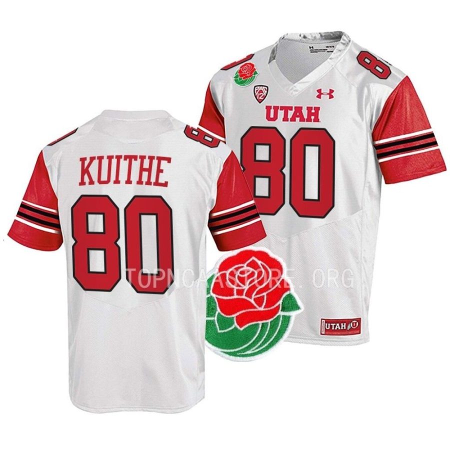 utah utes brant kuithe white 2023 rose bowl college football jersey scaled