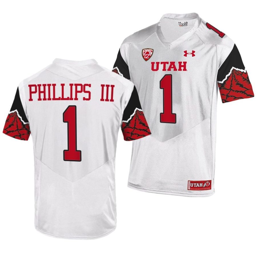 utah utes clark phillips iii white college football jersey scaled