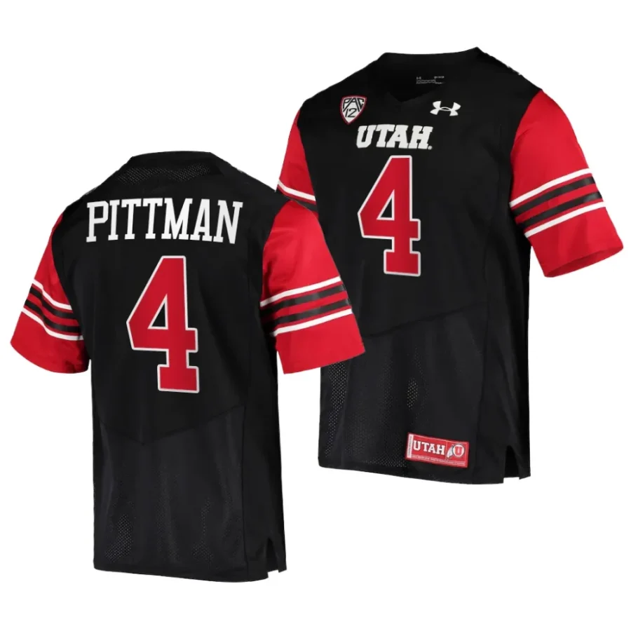 utah utes mycah pittman black college football jersey scaled