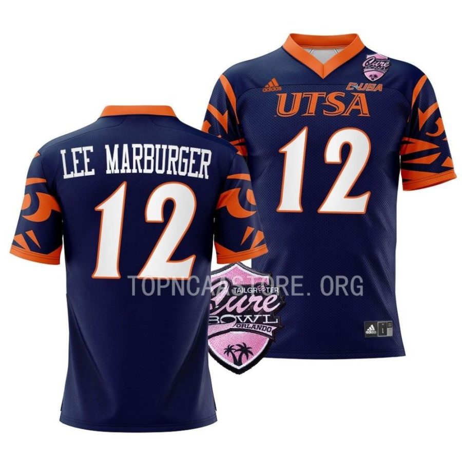 utsa roadrunners eddie lee marburger navy 2022 c usa football conference champions jersey scaled