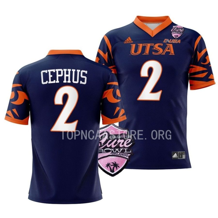 utsa roadrunners joshua cephus navy 2022 c usa football conference champions jersey scaled